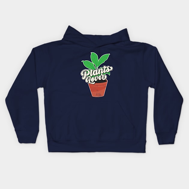 Plants lover Kids Hoodie by ArtStopCreative